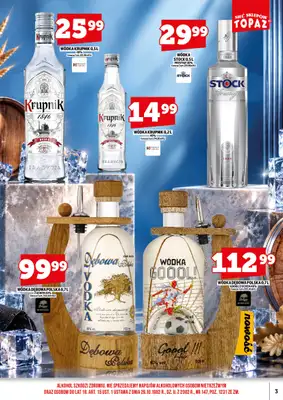 TOPAZ - gazetka promocyjna Gazetka alkoholowa od czwartku 01.10 do czwartku 15.10 - strona 3