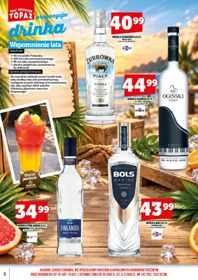 TOPAZ - gazetka promocyjna Gazetka alkoholowa od czwartku 01.10 do czwartku 15.10 - strona 2
