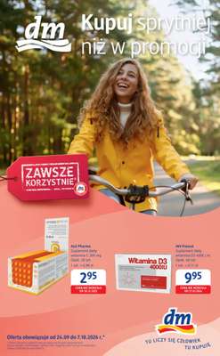 Drogerie DM - gazetka promocyjna Gazetka  do środy 07.10