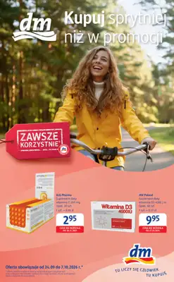 Drogerie DM - gazetka promocyjna Gazetka  do środy 07.10