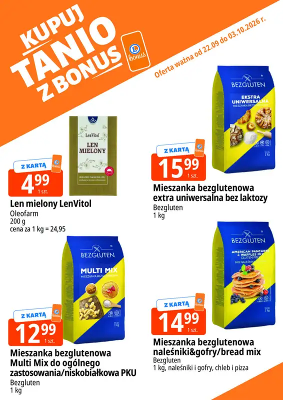 Leclerc - gazetka promocyjna Kupuj tanio z bonus od czwartku 24.09 do soboty 03.10 - strona 16