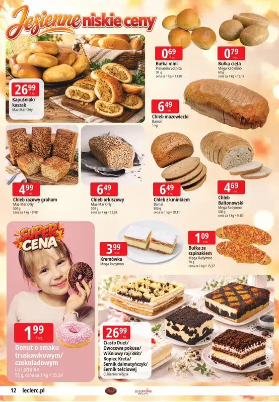 Leclerc - gazetka promocyjna Jesienne niskie ceny Przemyśl od czwartku 24.09 do soboty 03.10 - strona 12