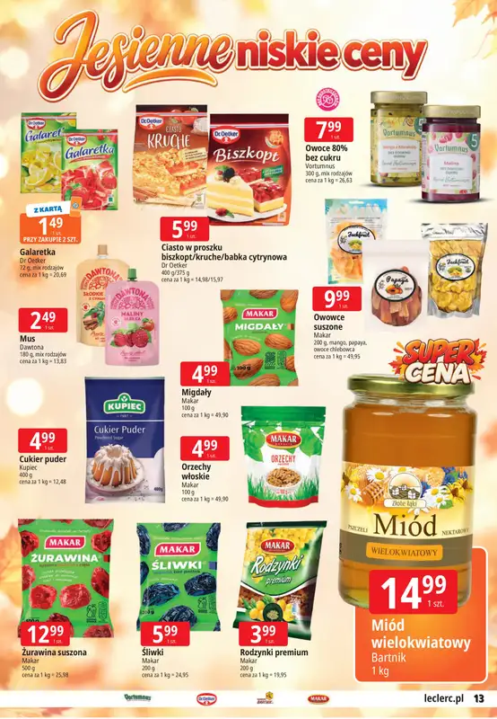 Leclerc - gazetka promocyjna Jesienne niskie ceny Przemyśl od czwartku 24.09 do soboty 03.10 - strona 13