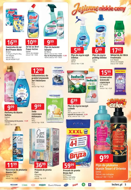 Leclerc - gazetka promocyjna Jesienne niskie ceny Przemyśl od czwartku 24.09 do soboty 03.10 - strona 5