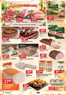 Leclerc - gazetka promocyjna Jesienne niskie ceny Przemyśl od czwartku 24.09 do soboty 03.10 - strona 18