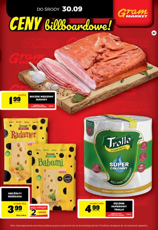 Gram Market - gazetka promocyjna Cały tydzień niskie ceny od piątku 25.09 do środy 30.09 - strona 3