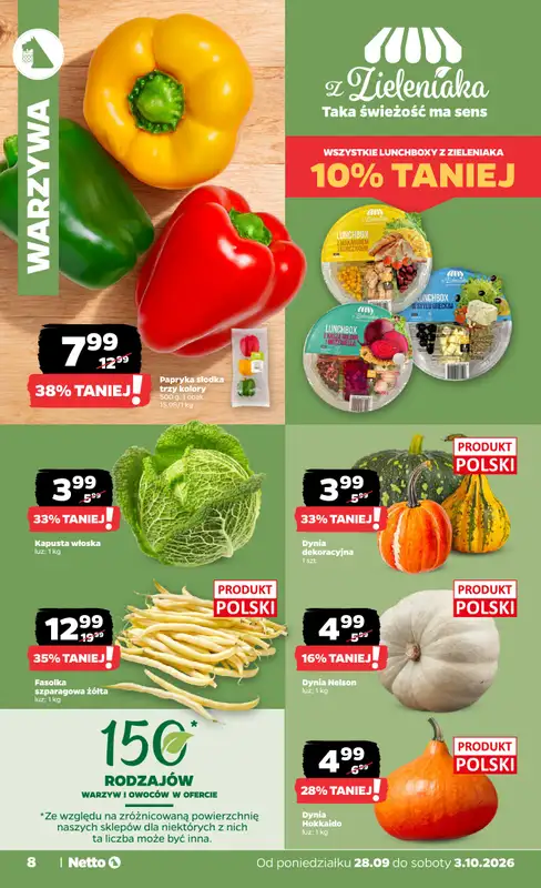Netto - gazetka promocyjna Gazetka Spożywcza od poniedziałku 28.09 do soboty 03.10 - strona 8
