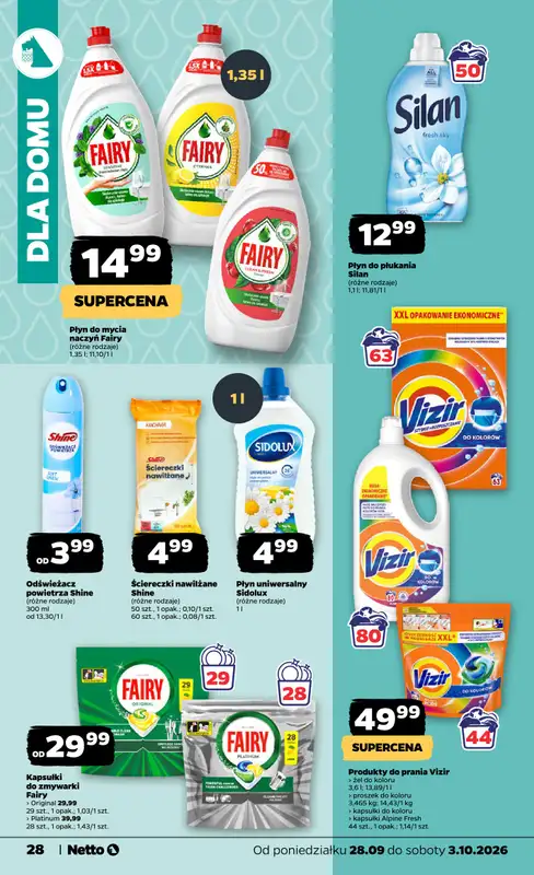 Netto - gazetka promocyjna Gazetka Spożywcza od poniedziałku 28.09 do soboty 03.10 - strona 28