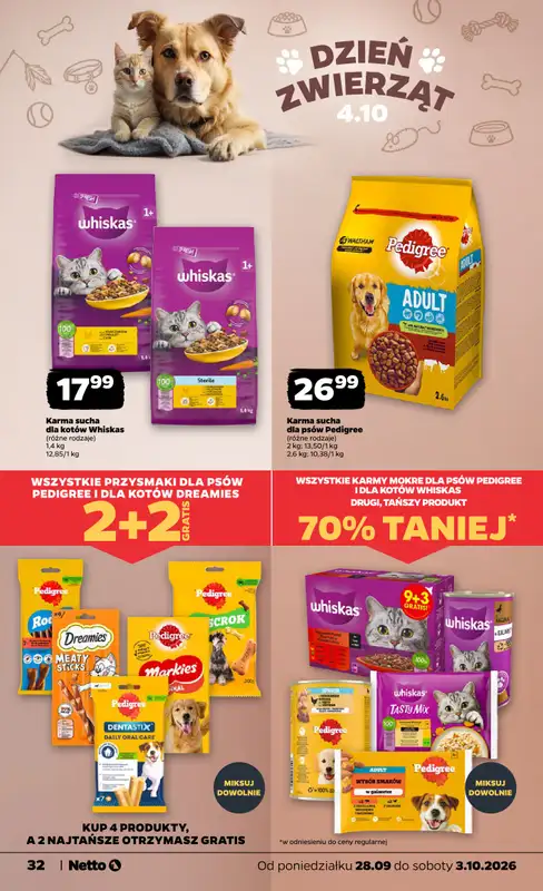 Netto - gazetka promocyjna Gazetka Spożywcza od poniedziałku 28.09 do soboty 03.10 - strona 32