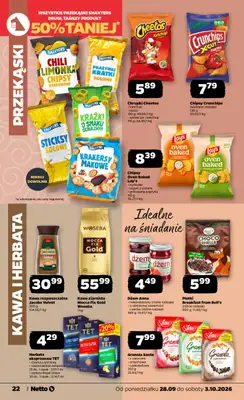Netto - gazetka promocyjna Gazetka Spożywcza od poniedziałku 28.09 do soboty 03.10 - strona 22