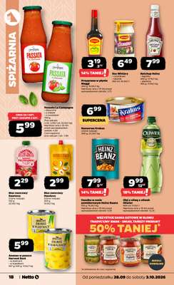 Netto - gazetka promocyjna Gazetka Spożywcza od poniedziałku 28.09 do soboty 03.10 - strona 18