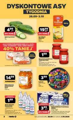 Netto - gazetka promocyjna Gazetka Spożywcza od poniedziałku 28.09 do soboty 03.10 - strona 2