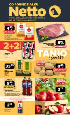 Netto - gazetka promocyjna Gazetka Spożywcza od poniedziałku 28.09 do soboty 03.10
