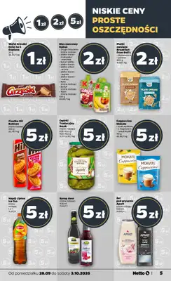 Netto - gazetka promocyjna Gazetka Spożywcza od poniedziałku 28.09 do soboty 03.10 - strona 5