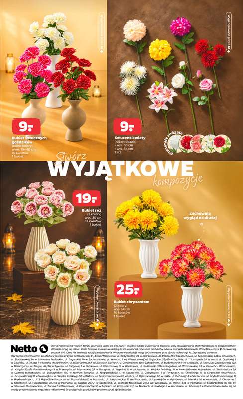 Netto - gazetka promocyjna Inspiracje tygodnia znicze od poniedziałku 28.09 do soboty 03.10 - strona 4