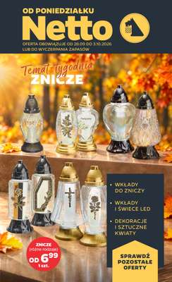 Netto - gazetka promocyjna Inspiracje tygodnia znicze od poniedziałku 28.09 do soboty 03.10