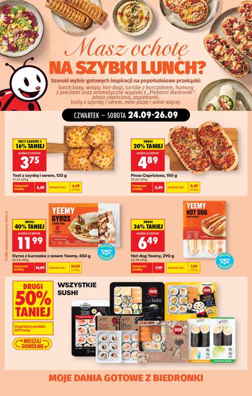 Biedronka - gazetka promocyjna Pyszne dania w kilka chwil od czwartku 24.09 do środy 30.09 - strona 3