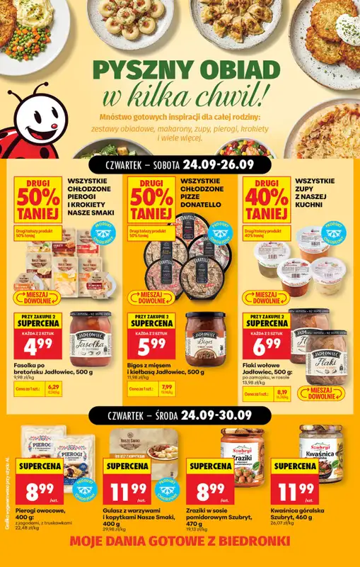 Biedronka - gazetka promocyjna Pyszne dania w kilka chwil od czwartku 24.09 do środy 30.09 - strona 4