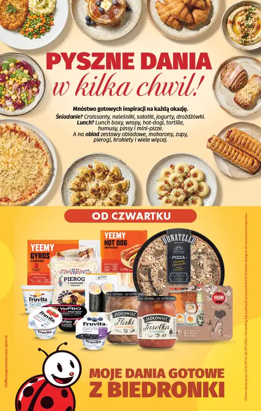 Biedronka - gazetka promocyjna Pyszne dania w kilka chwil  