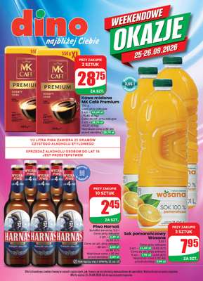 Dino - gazetka promocyjna Weekendowe okazje od piątku 25.09 do soboty 26.09