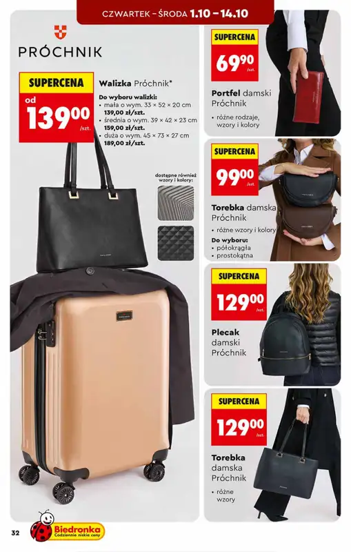 Biedronka - gazetka promocyjna Hity i inspiracje, od 26.09 od soboty 26.09 do środy 14.10 - strona 32