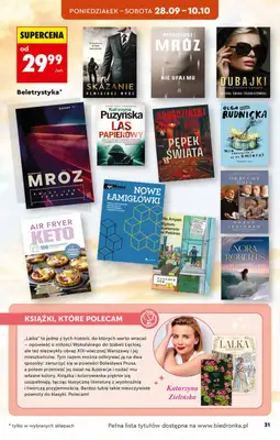 Biedronka - gazetka promocyjna Hity i inspiracje, od 26.09 od soboty 26.09 do środy 14.10 - strona 31