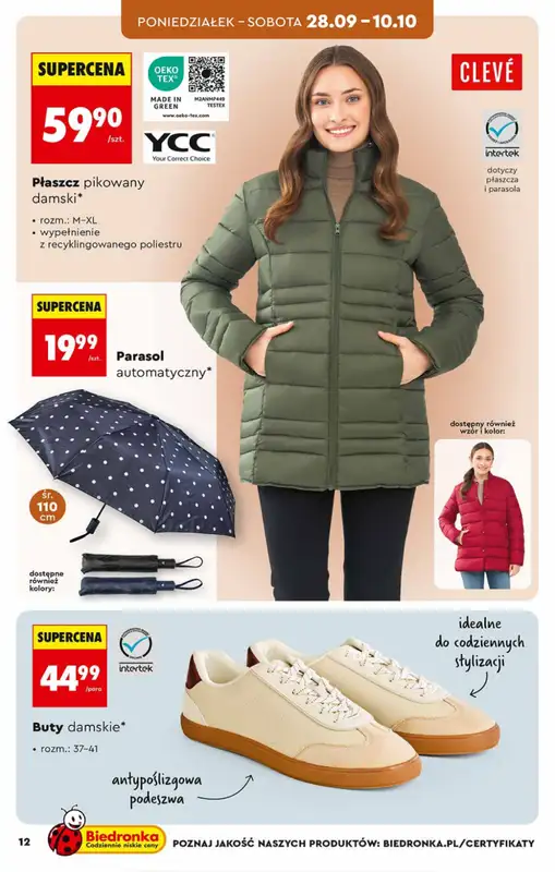 Biedronka - gazetka promocyjna Hity i inspiracje, od 26.09 od soboty 26.09 do środy 14.10 - strona 12