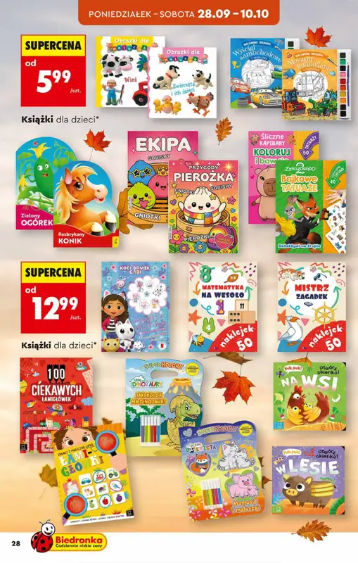 Biedronka - gazetka promocyjna Hity i inspiracje, od 26.09 od soboty 26.09 do środy 14.10 - strona 28