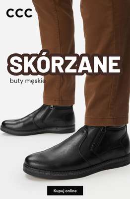 CCC - gazetka promocyjna SKÓRZANE obuwie męskie od soboty 26.09 