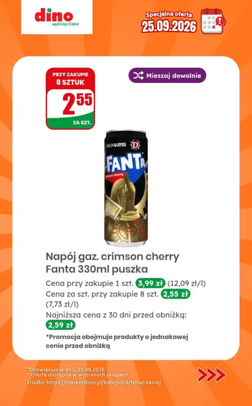 Dino - gazetka promocyjna Specjalna oferta na 25.09.2026 - promocje spoza gazetki od piątku 25.09 do piątku 25.09 - strona 7