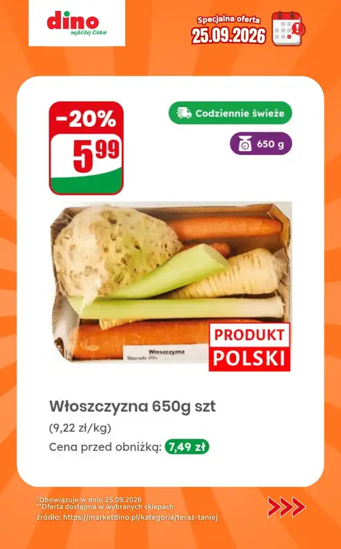 Dino - gazetka promocyjna Specjalna oferta na 25.09.2026 - promocje spoza gazetki od piątku 25.09 do piątku 25.09 - strona 2