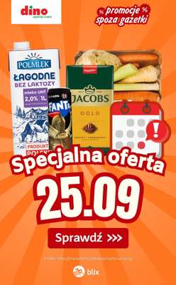 Dino - gazetka promocyjna Specjalna oferta na 25.09.2026 - promocje spoza gazetki od piątku 25.09 do piątku 25.09