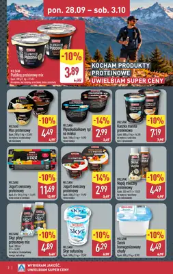 Aldi - gazetka promocyjna Produkty proteinowe w super cenach! od poniedziałku 28.09 do soboty 03.10 - strona 2