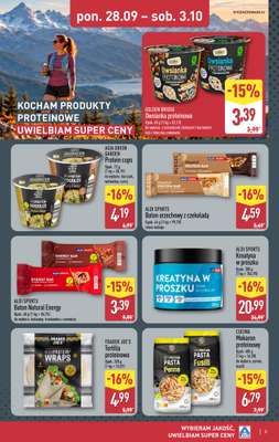Aldi - gazetka promocyjna Produkty proteinowe w super cenach! od poniedziałku 28.09 do soboty 03.10 - strona 3