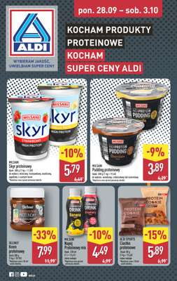 Aldi - gazetka promocyjna Produkty proteinowe w super cenach! od poniedziałku 28.09 do soboty 03.10