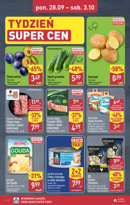 Aldi - gazetka promocyjna Weekend super cen w Aldi! od czwartku 01.10 do soboty 03.10 - strona 4