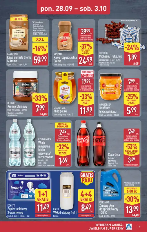 Aldi - gazetka promocyjna Weekend super cen w Aldi! od czwartku 01.10 do soboty 03.10 - strona 5