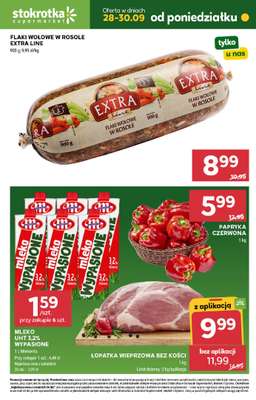 Stokrotka - gazetka promocyjna Hity na start od poniedziałku 28.09 do środy 30.09