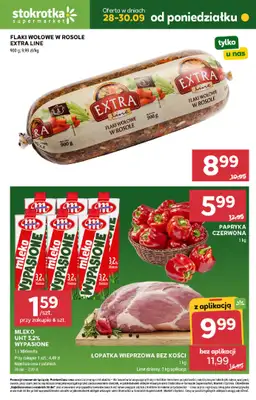 Stokrotka - gazetka promocyjna Hity na start od poniedziałku 28.09 do środy 30.09