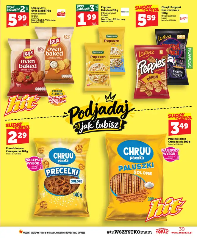 TOPAZ - gazetka promocyjna Gazetka od czwartku 01.10 do środy 07.10 - strona 39