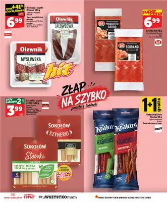 TOPAZ - gazetka promocyjna Gazetka od czwartku 01.10 do środy 07.10 - strona 38
