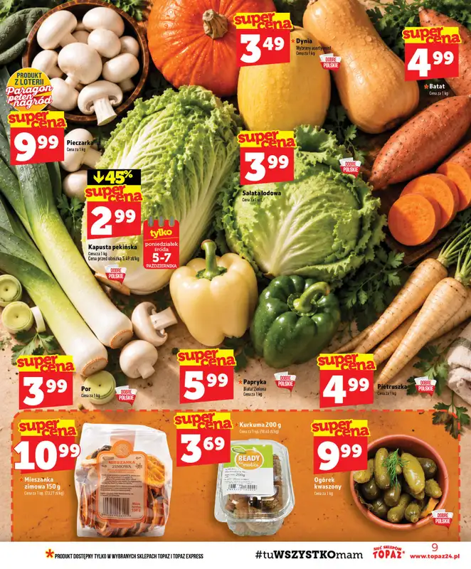 TOPAZ - gazetka promocyjna Gazetka od czwartku 01.10 do środy 07.10 - strona 9