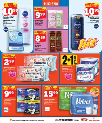 TOPAZ - gazetka promocyjna Gazetka od czwartku 01.10 do środy 07.10 - strona 41