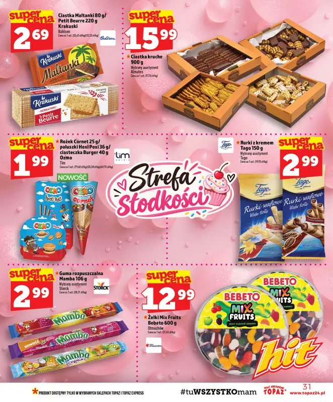 TOPAZ - gazetka promocyjna Gazetka od czwartku 01.10 do środy 07.10 - strona 31