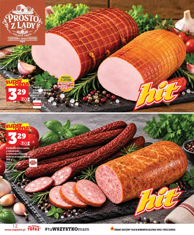 TOPAZ - gazetka promocyjna Gazetka od czwartku 01.10 do środy 07.10 - strona 12