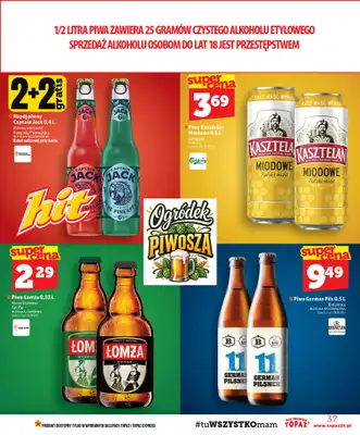 TOPAZ - gazetka promocyjna Gazetka od czwartku 01.10 do środy 07.10 - strona 37