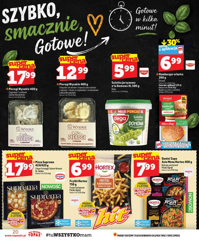 TOPAZ - gazetka promocyjna Gazetka od czwartku 01.10 do środy 07.10 - strona 20