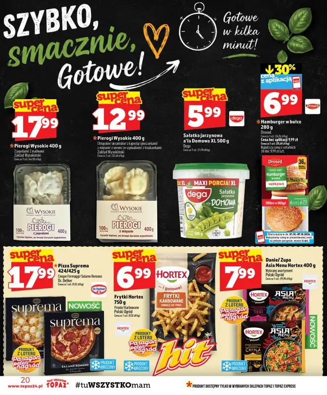 TOPAZ - gazetka promocyjna Gazetka od czwartku 01.10 do środy 07.10 - strona 20