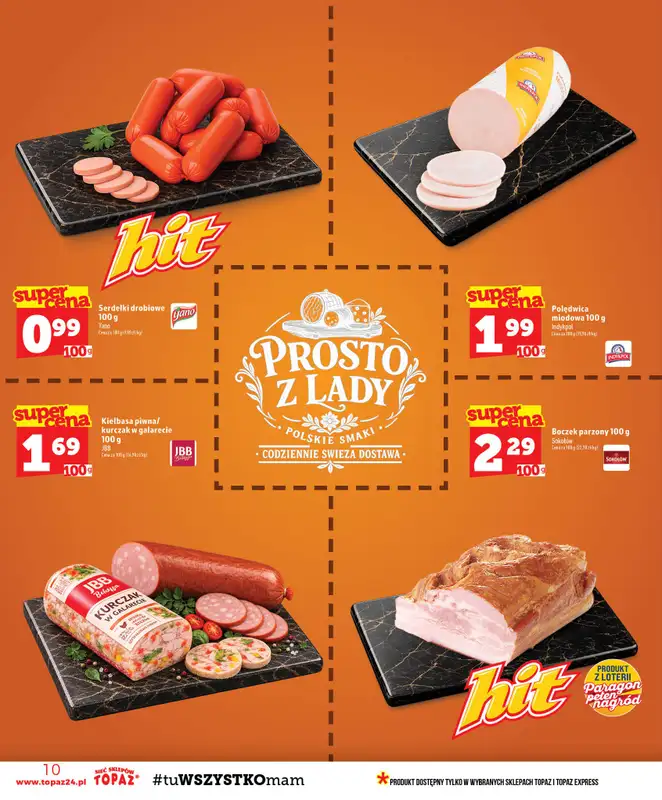TOPAZ - gazetka promocyjna Gazetka od czwartku 01.10 do środy 07.10 - strona 10