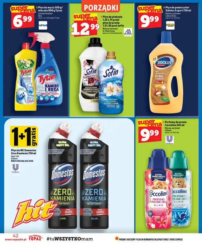 TOPAZ - gazetka promocyjna Gazetka od czwartku 01.10 do środy 07.10 - strona 42